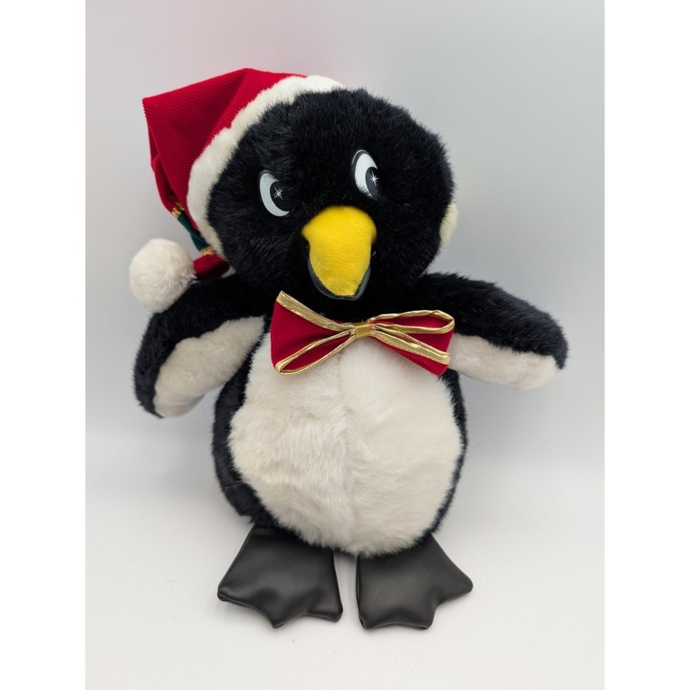 Cuddle‎ Wit Penguin Plush 16 Inch Christmas Hat Stuffed Animal Toy